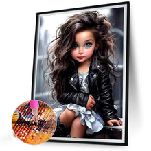 Load image into Gallery viewer, Diamond Painting - Full Round - sweet cool girl (40*50CM)

