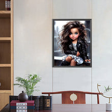 Load image into Gallery viewer, Diamond Painting - Full Round - sweet cool girl (40*50CM)
