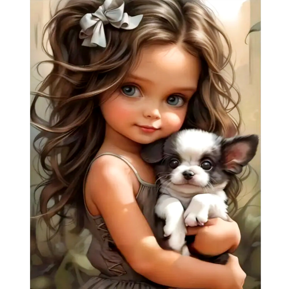 Diamond Painting - Full Round - sweet cool girl (40*50CM)