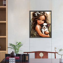 Load image into Gallery viewer, Diamond Painting - Full Round - sweet cool girl (40*50CM)
