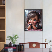 Load image into Gallery viewer, Diamond Painting - Full Round - sweet cool girl (40*50CM)
