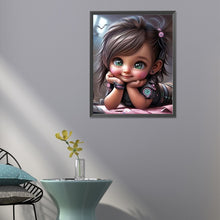 Load image into Gallery viewer, Diamond Painting - Full Round - sweet cool girl (40*50CM)

