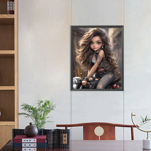 Load image into Gallery viewer, Diamond Painting - Full Round - sweet cool girl (40*50CM)
