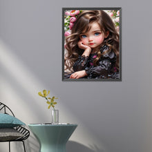 Load image into Gallery viewer, Diamond Painting - Full Round - sweet cool girl (40*50CM)
