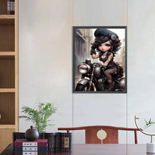 Load image into Gallery viewer, Diamond Painting - Full Round - sweet cool girl (40*50CM)
