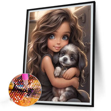 Load image into Gallery viewer, Diamond Painting - Full Round - sweet cool girl (40*50CM)
