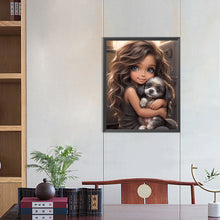 Load image into Gallery viewer, Diamond Painting - Full Round - sweet cool girl (40*50CM)

