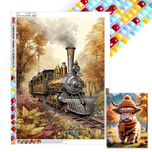 Load image into Gallery viewer, Diamond Painting - Full Square - woods train (45*60CM)
