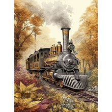 Load image into Gallery viewer, Diamond Painting - Full Square - woods train (45*60CM)
