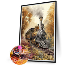 Load image into Gallery viewer, Diamond Painting - Full Square - woods train (45*60CM)
