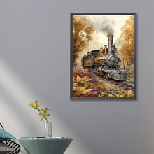 Load image into Gallery viewer, Diamond Painting - Full Square - woods train (45*60CM)
