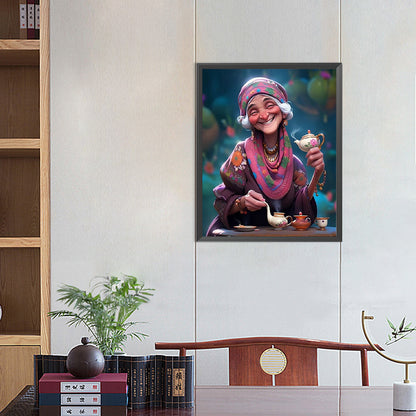 Diamond Painting - Full Square - kind old lady (40*50CM)