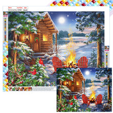 Load image into Gallery viewer, Diamond Painting - Full Square - Snow bonfire (50*40CM)
