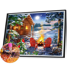 Load image into Gallery viewer, Diamond Painting - Full Square - Snow bonfire (50*40CM)
