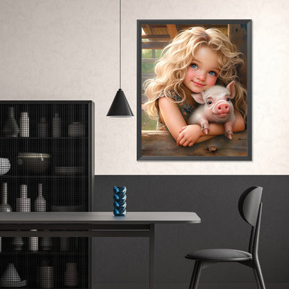 Diamond Painting - Full Square - sweet girl (40*50CM)