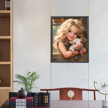 Diamond Painting - Full Square - sweet girl (40*50CM)