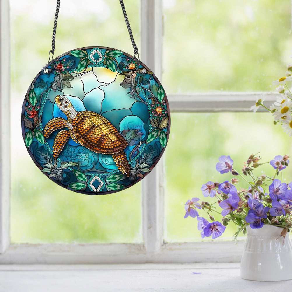 Acrylic Rooster Single-Sided Crystal Hanging Home Wall Decor for Home Wall Decor