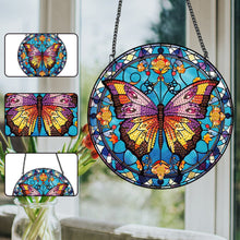 Load image into Gallery viewer, Acrylic Butterfly Single-Sided Diamond Painting Hanging Pendant for Wall Decor
