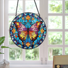 Load image into Gallery viewer, Acrylic Butterfly Single-Sided Diamond Painting Hanging Pendant for Wall Decor

