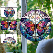 Load image into Gallery viewer, Acrylic Butterfly Single-Sided Diamond Painting Hanging Pendant for Wall Decor
