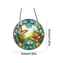 Load image into Gallery viewer, Acrylic Butterfly Single-Sided Diamond Painting Hanging Pendant for Wall Decor
