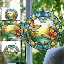 Load image into Gallery viewer, Acrylic Butterfly Single-Sided Diamond Painting Hanging Pendant for Wall Decor

