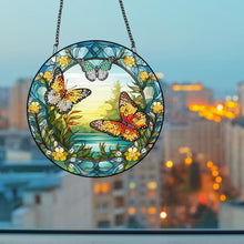 Load image into Gallery viewer, Acrylic Butterfly Single-Sided Diamond Painting Hanging Pendant for Wall Decor
