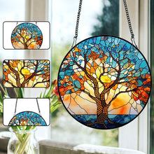 Load image into Gallery viewer, Acrylic Willow Tree Single-Sided Diamond Art Hanging Pendant for Home Wall Decor
