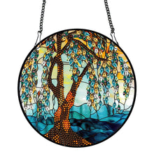 Load image into Gallery viewer, Acrylic Willow Tree Single-Sided Diamond Art Hanging Pendant for Home Wall Decor
