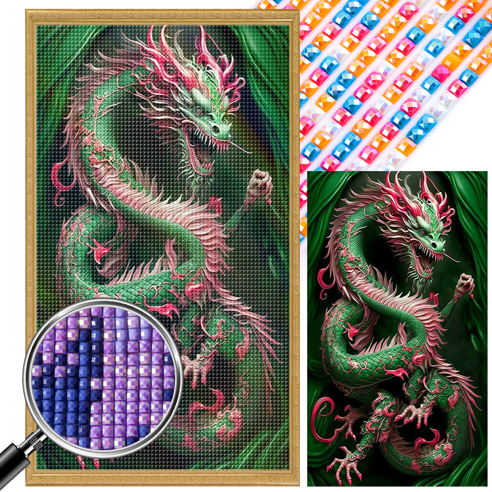 AB Diamond Painting - Full Square - Exquisite dragon (40*70CM)