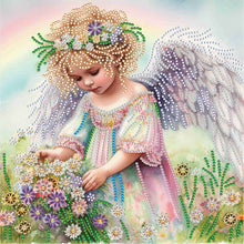 Load image into Gallery viewer, Diamond Painting - Partial Special Shaped - little angel (30*30CM)
