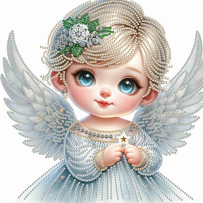 Diamond Painting - Partial Special Shaped - little angel (30*30CM)