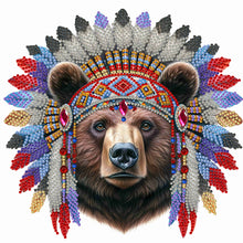 Load image into Gallery viewer, Diamond Painting - Partial Special Shaped - indian bear (30*30CM)
