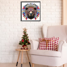 Load image into Gallery viewer, Diamond Painting - Partial Special Shaped - indian bear (30*30CM)

