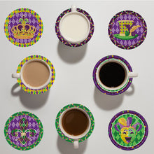Load image into Gallery viewer, 10 Pcs Wooden Circus Clown Diamond Painting Art Coaster Kit for Beginners Adults
