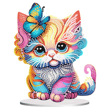 Load image into Gallery viewer, Acrylic Diamond Painting Desktop Ornament for Home Office Desktop Decor (Cat)
