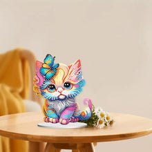 Load image into Gallery viewer, Acrylic Diamond Painting Desktop Ornament for Home Office Desktop Decor (Cat)

