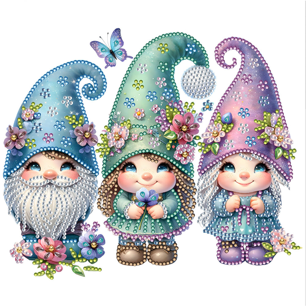 Diamond Painting - Partial Special Shaped - Garden Gnome (30*30CM)