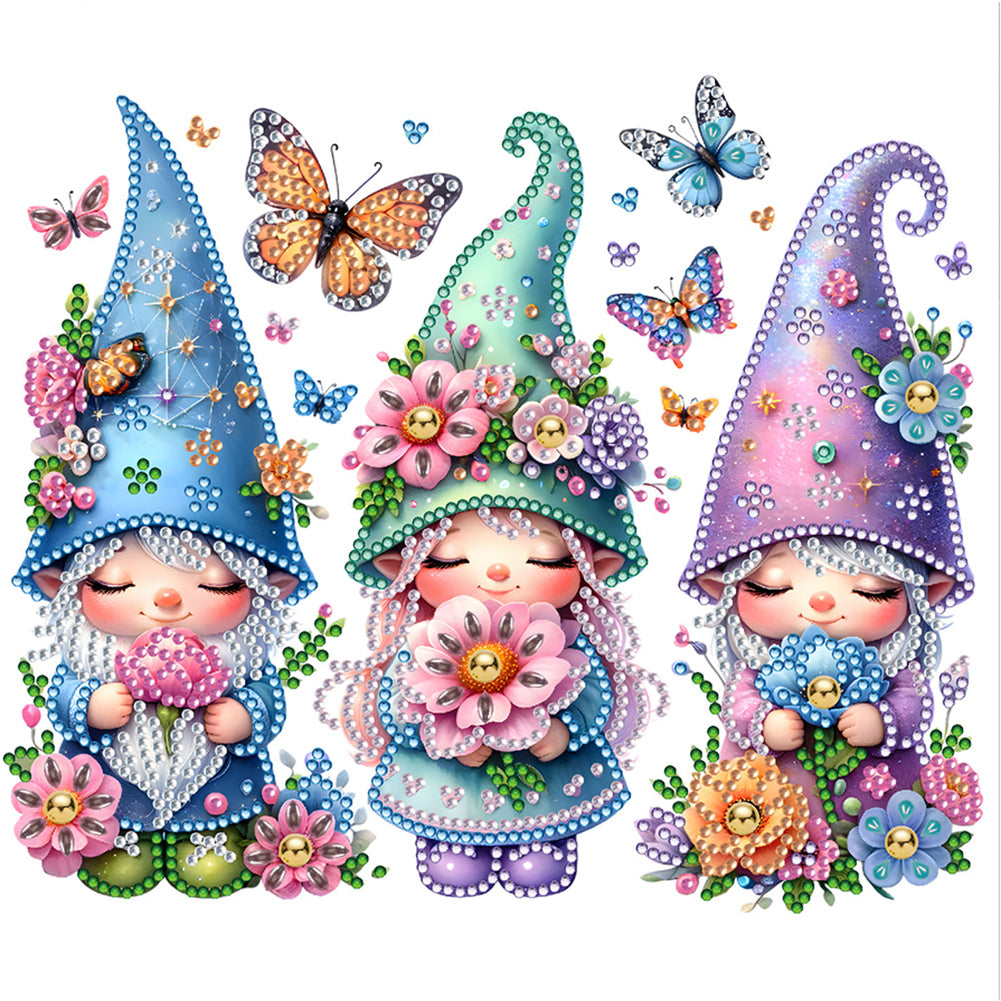 Diamond Painting - Partial Special Shaped - Garden Gnome (30*30CM)