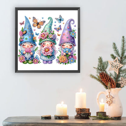 Diamond Painting - Partial Special Shaped - Garden Gnome (30*30CM)