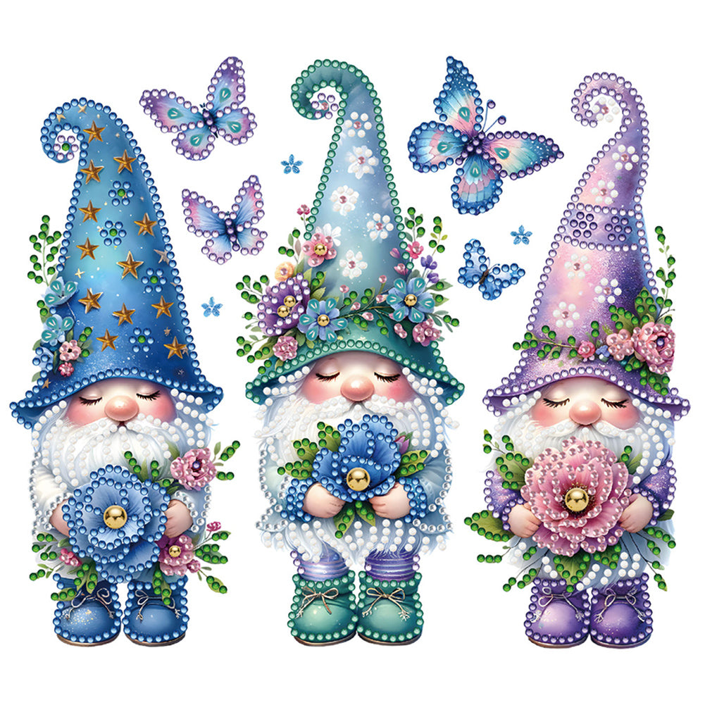 Diamond Painting - Partial Special Shaped - Garden Gnome (30*30CM)