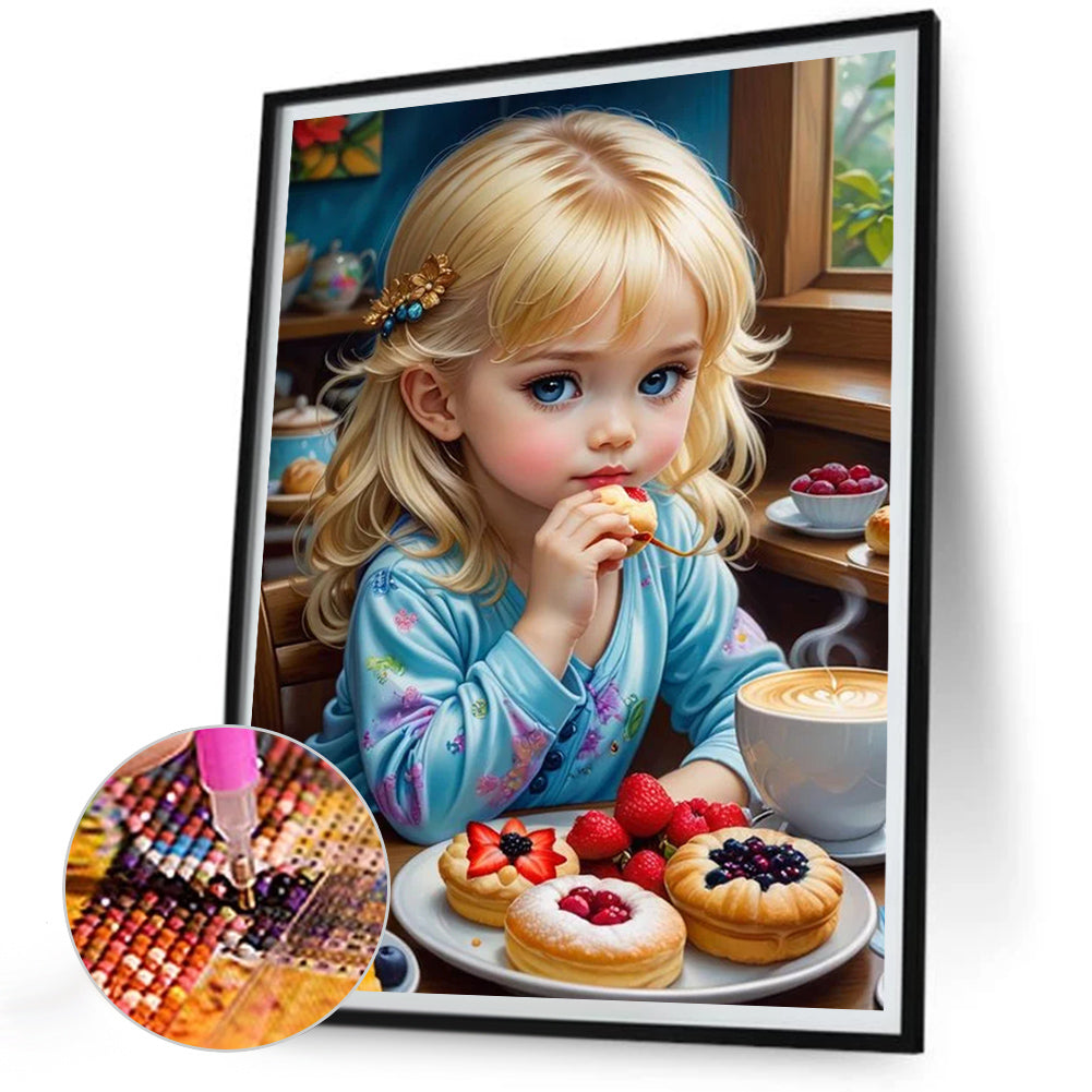 Diamond Painting - Full Round - girl (30*40CM)