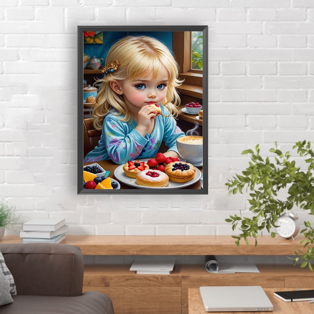 Diamond Painting - Full Round - girl (30*40CM)