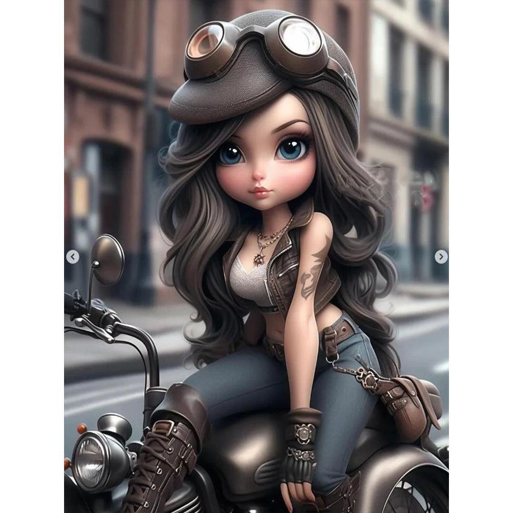 Diamond Painting - Full Round - girl (30*40CM)