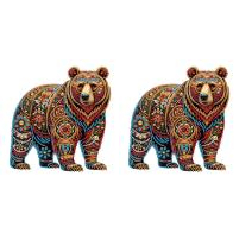 Diamond Painting - Partial Special Shaped - Gorgeous bear (30*30CM)