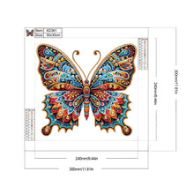 Load image into Gallery viewer, Diamond Painting - Partial Special Shaped - Gorgeous butterfly (30*30CM)

