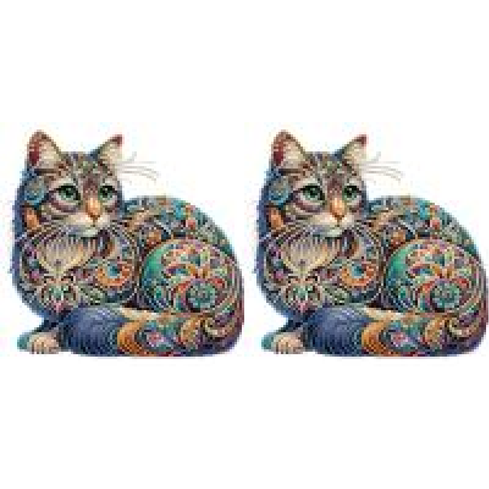 Diamond Painting - Partial Special Shaped - gorgeous cat (30*30CM)