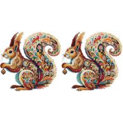 Diamond Painting - Partial Special Shaped - Gorgeous squirrel (30*30CM)