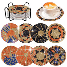 Load image into Gallery viewer, 8 Pcs Wooden Sunflower Animal Diamond Painting Art Coasters for Beginners Adults
