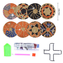 Load image into Gallery viewer, 8 Pcs Wooden Sunflower Animal Diamond Painting Art Coasters for Beginners Adults
